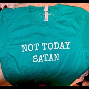 T-shirt Not today Satan